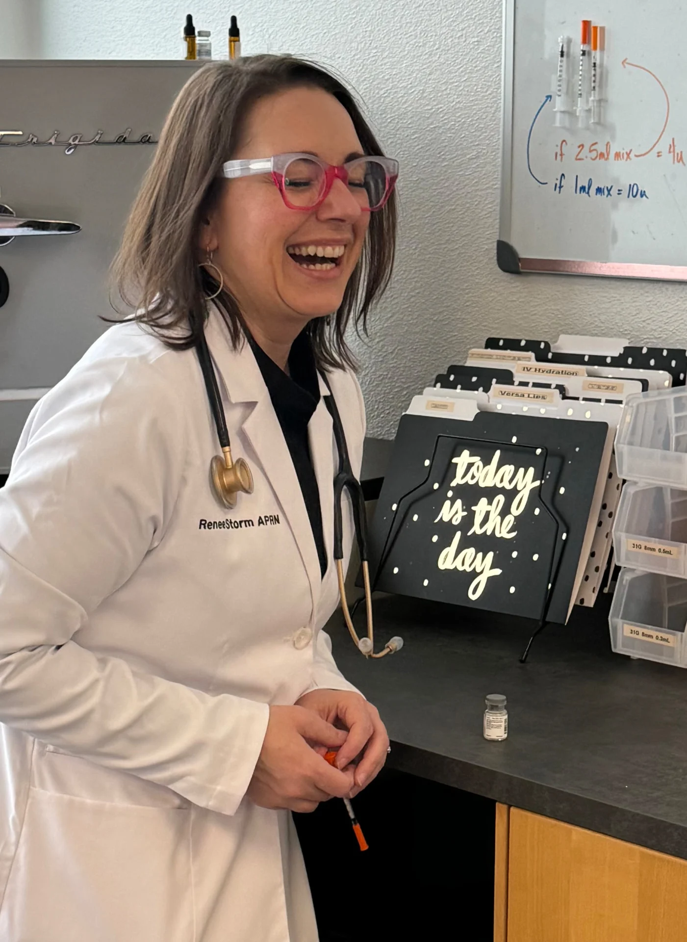 Renee Storm, APRN, providing aesthetic care in Vancouver, WA